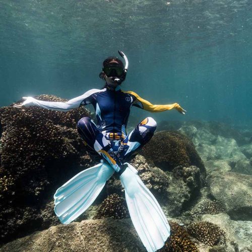 Fourth Element Women's Fin Hydrosuit Midnight Pattern ()